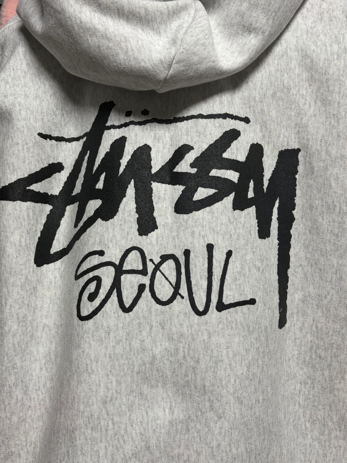 스투시 서울 후드집업 애쉬헤더 xl 상품이미지4