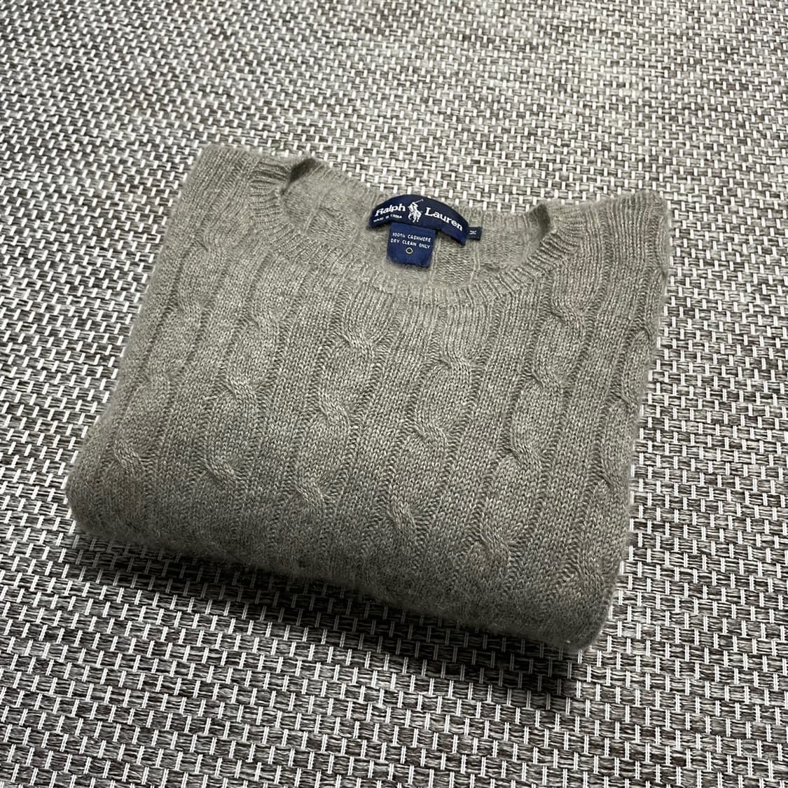  폴로 100% 캐시미어 꽈배기 니트 상품이미지1