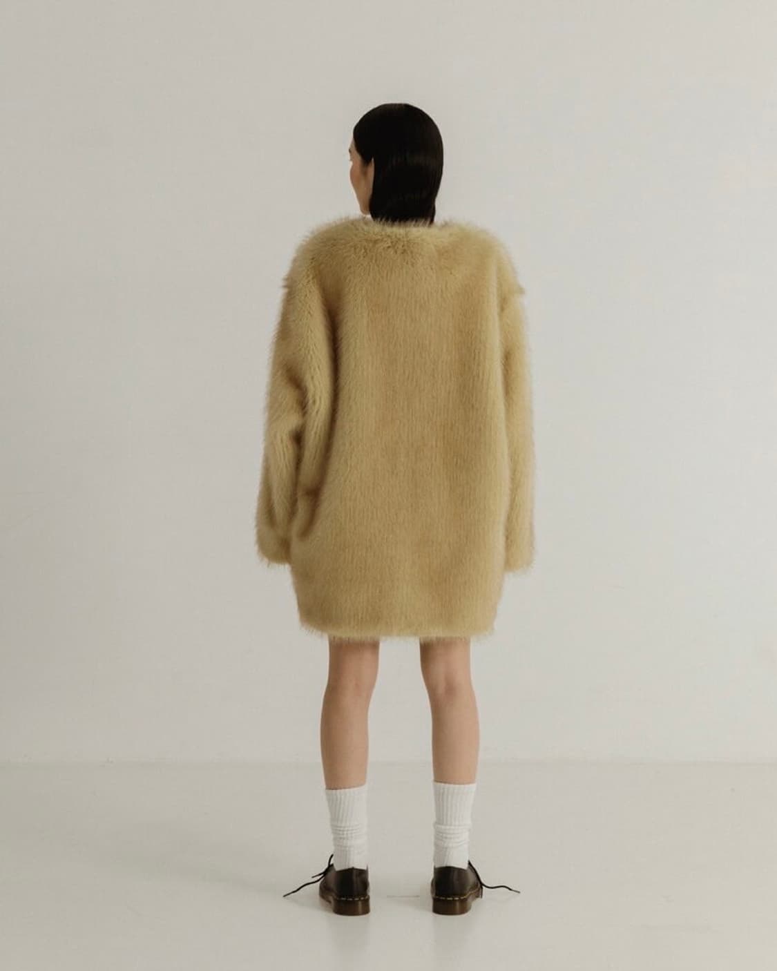 플리즈 프로젝트 베이지 퍼 상품이미지1