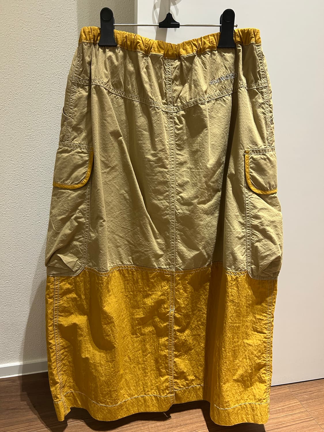 앤드원더 카고 투톤 스커트 상품이미지2