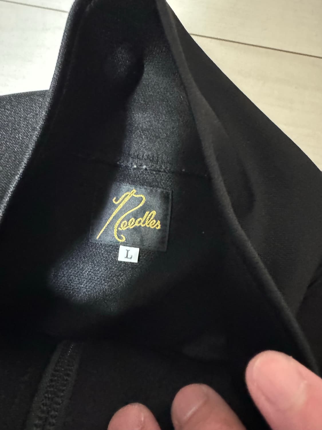 니들스 트랙자켓 검정핑크 L 상품이미지3