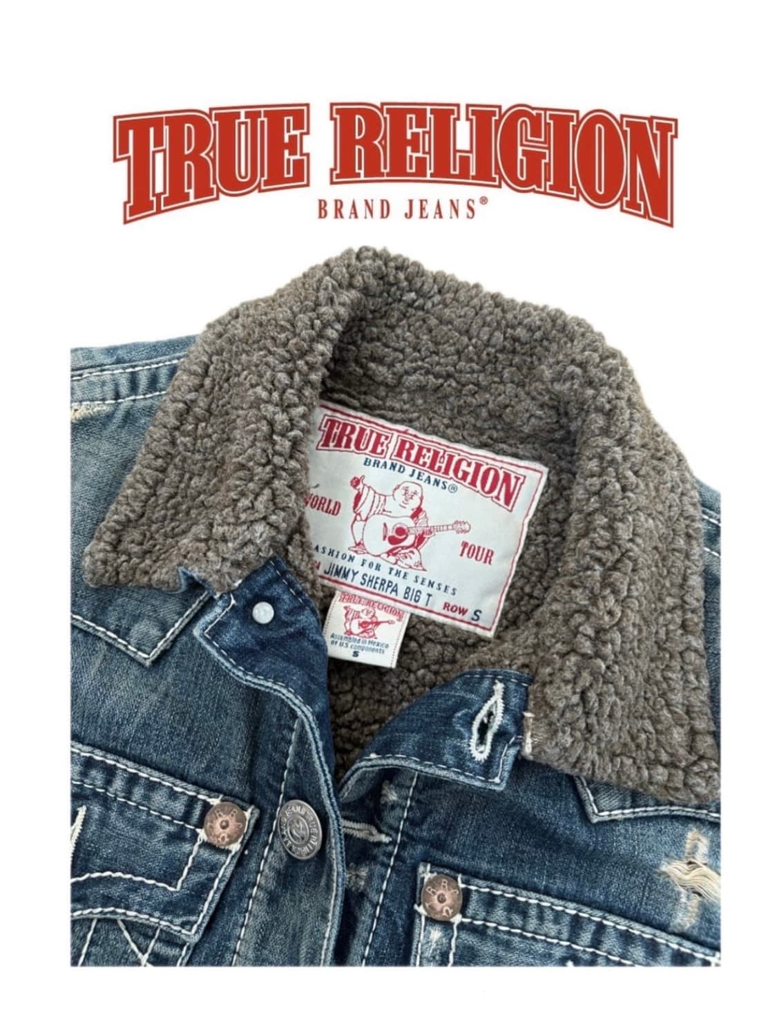 트루릴리전 쉐르파 데님 자켓 상품이미지2