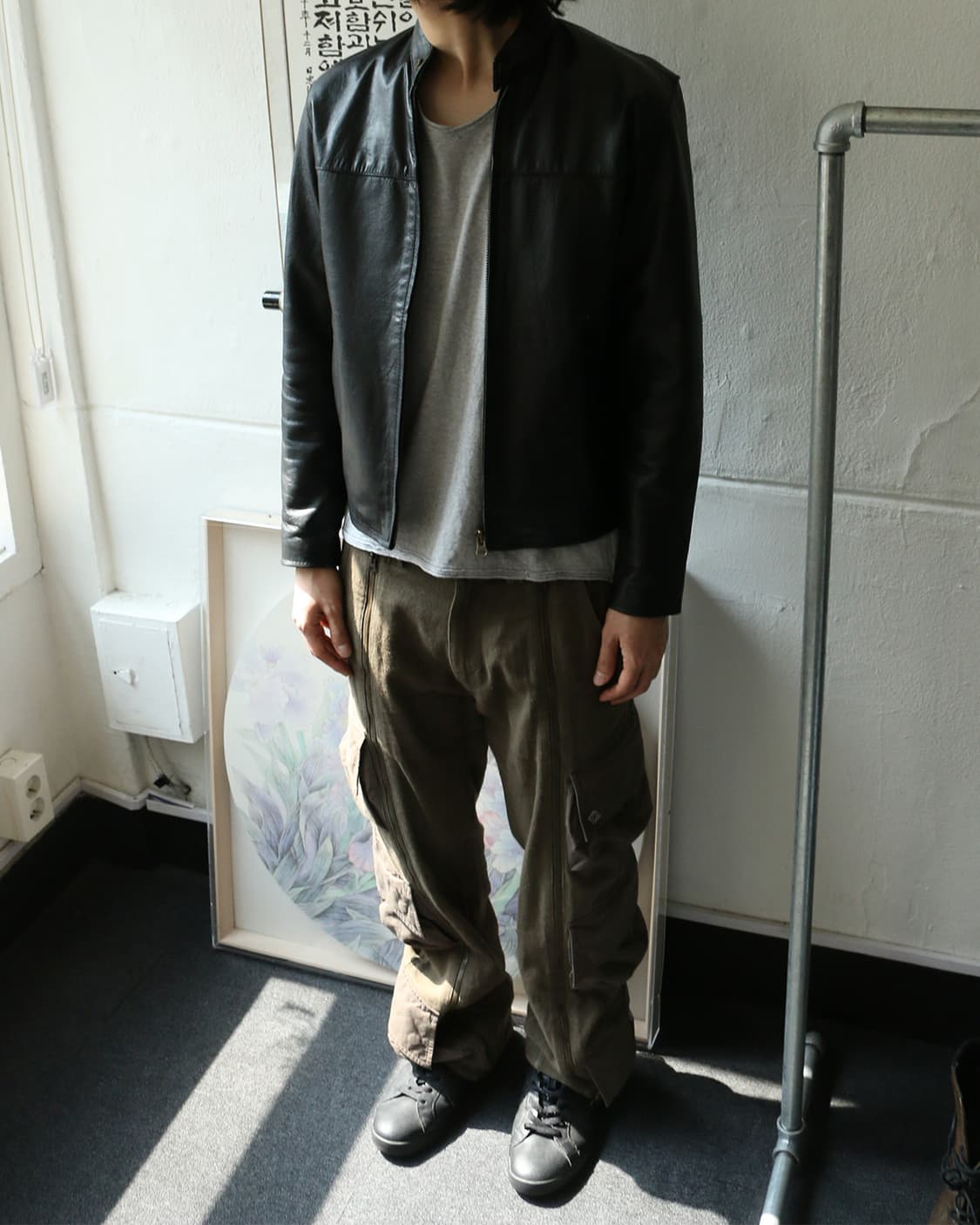 빈티지 레더 자켓  상품이미지2