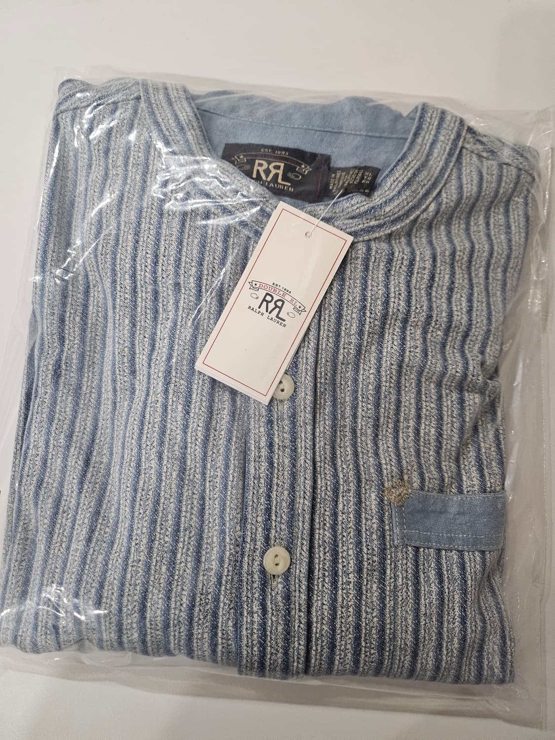 RRL 리페어 리넨 코튼 팝오버 셔츠 XL 상품이미지8