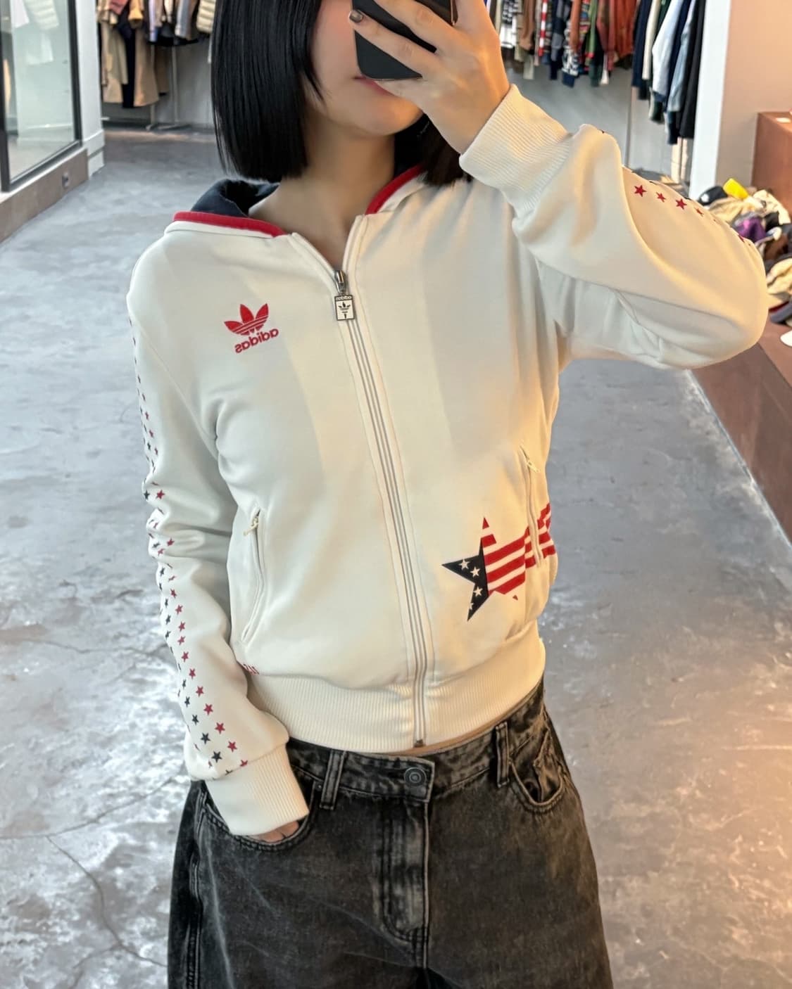 아디다스 USA 성조기 후드 져지 상품이미지1