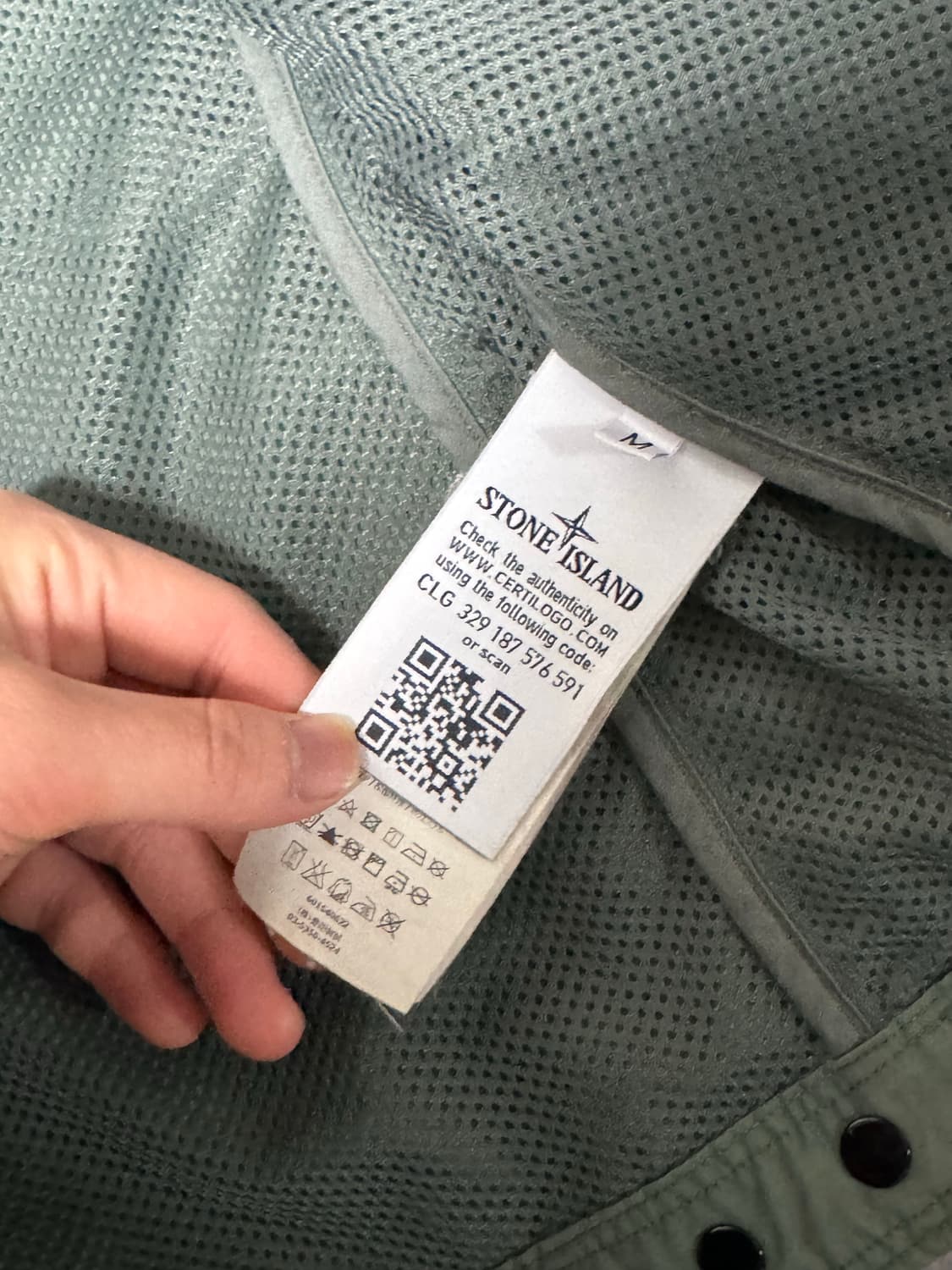 스톤아일랜드 MICRO REPS 카키 바람막이 자켓 상품이미지10