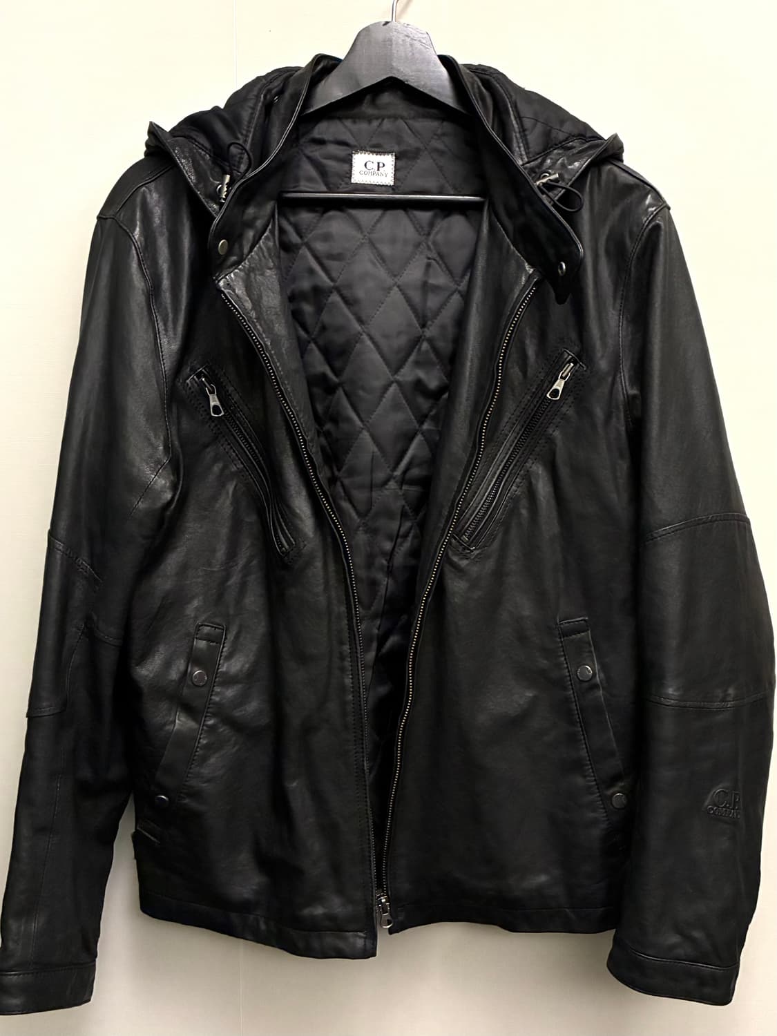 (L/100)C.P 컴퍼니 쉽스킨 양가죽 싱글 레더 고글자켓 상품이미지3