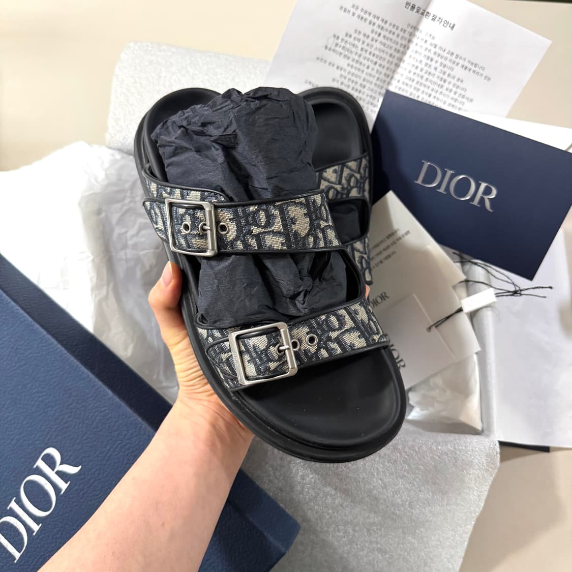 [41/당일출고]디올 오블리크 아쿠아 샌들 / 슬리퍼 상품이미지7