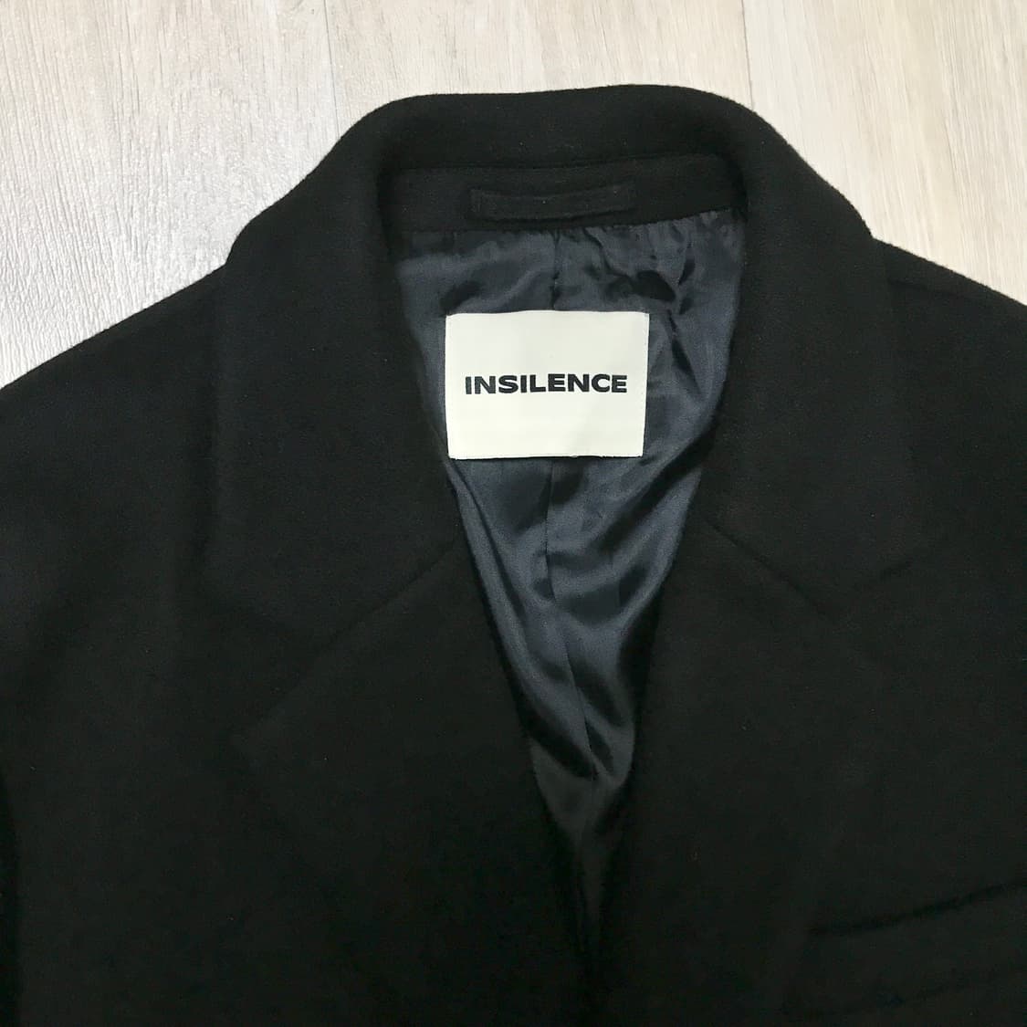 인사일런스 캐시미어 체스터 코트 블랙 상품이미지6