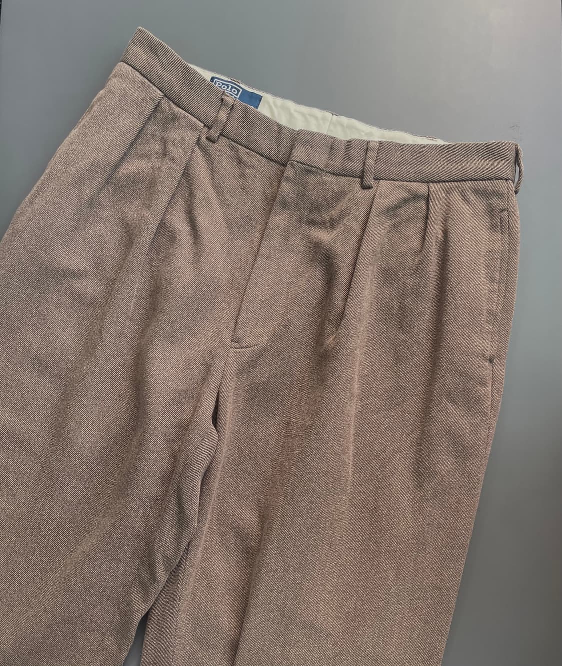 [35] 폴로 랄프로렌 핀턱 와이드 울 슬렉스 팬츠 상품이미지4