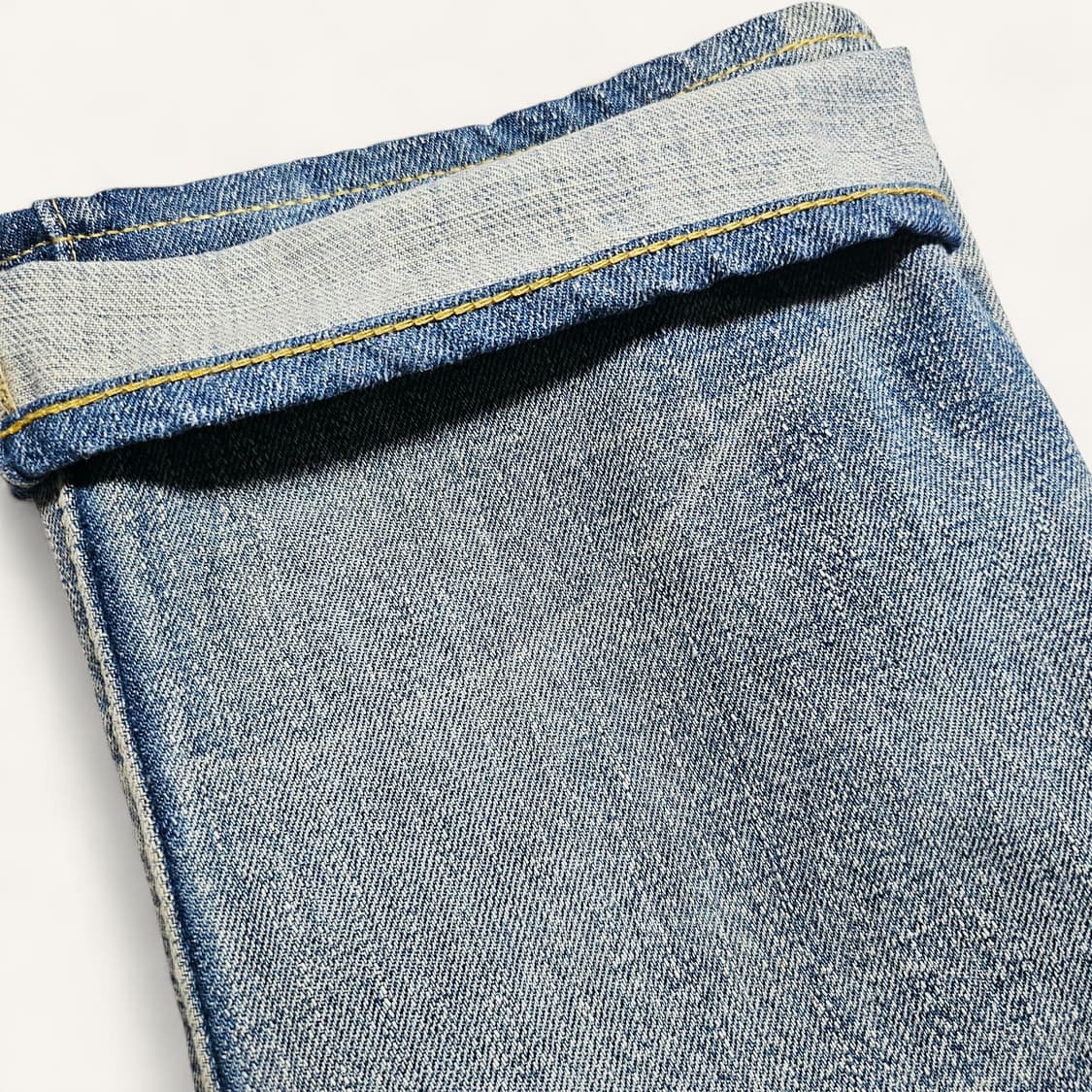 [2(M)/32"][오어슬로우]107아이비핏 데미지워싱 셀비지 데님2y 상품이미지7