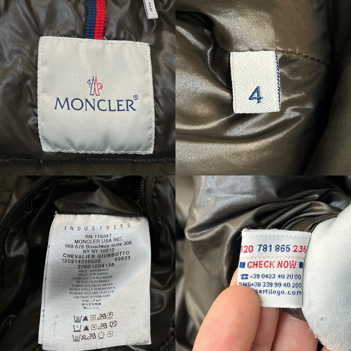 몽클레어 다크 카키 슈발리에 패딩 자켓 상품이미지5