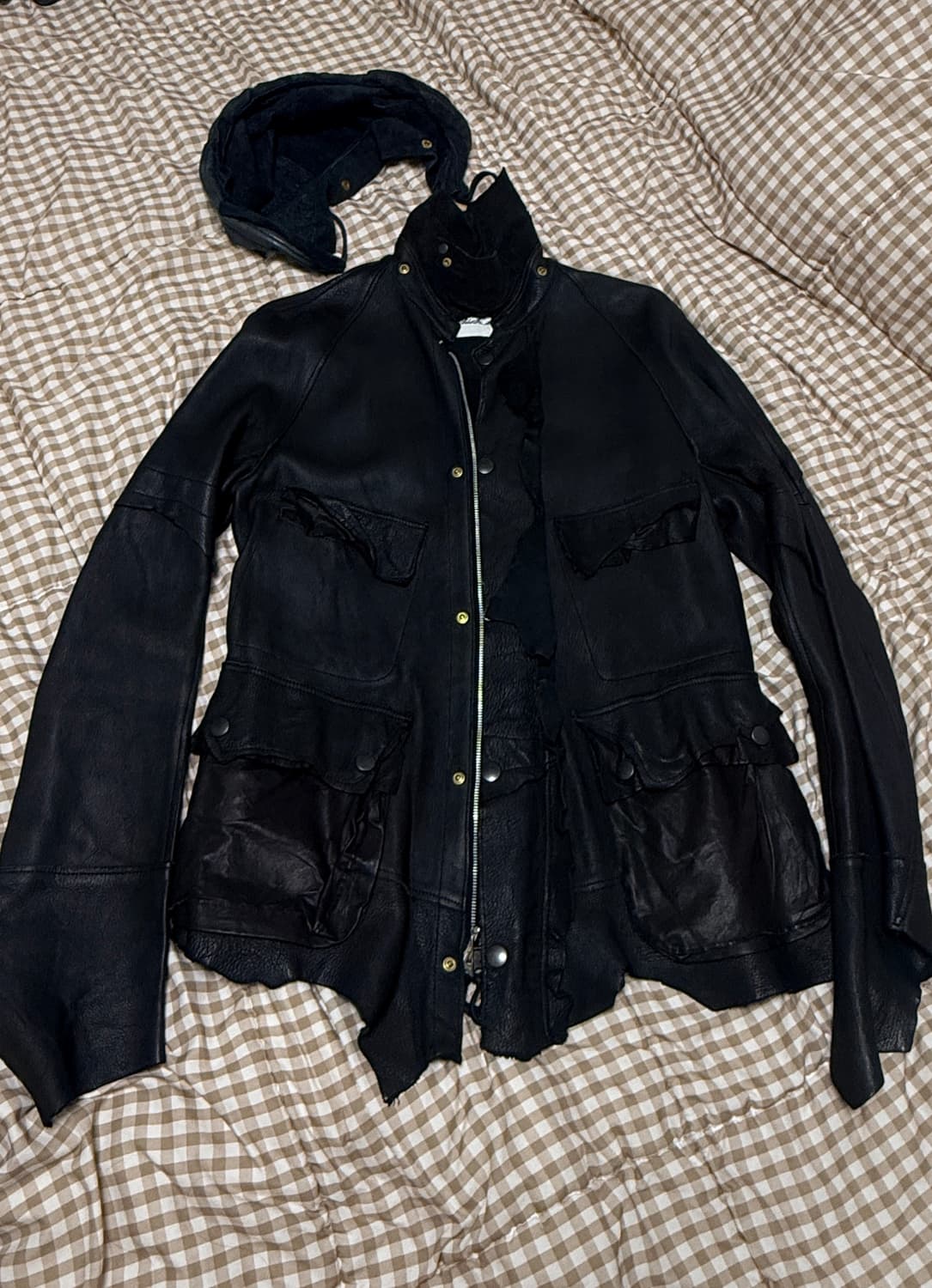 솔로이스트 러프아웃 디어스킨 레더자켓 48 상품이미지1