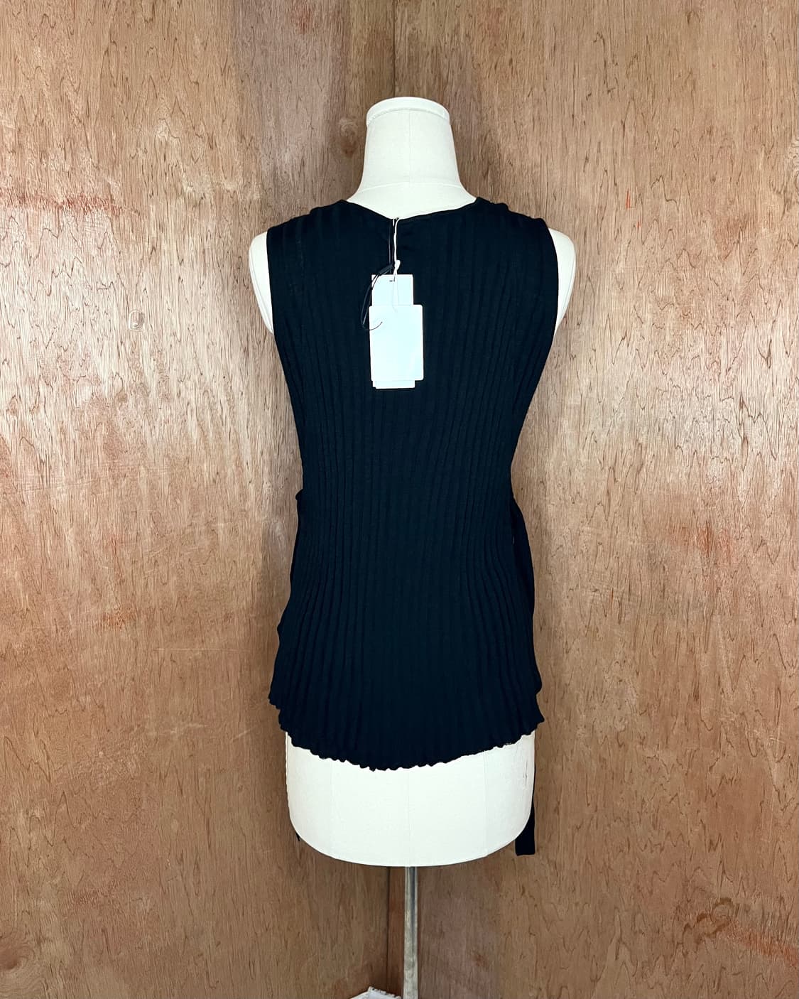 헬무트랭 슬리브리스 크러쉬드 니트 탑 상품이미지2