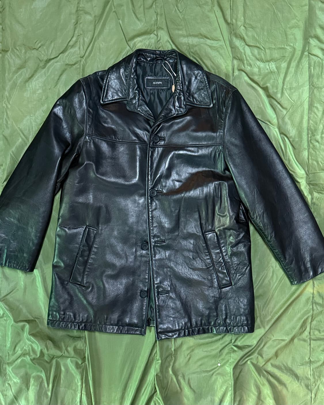 Alfani 레더 카코트 M 상품이미지1