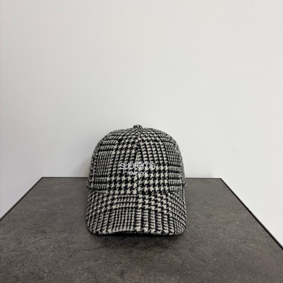 (OS) 슈프림 6패널 볼캡 모자 하운드투스 그레이 상품이미지1