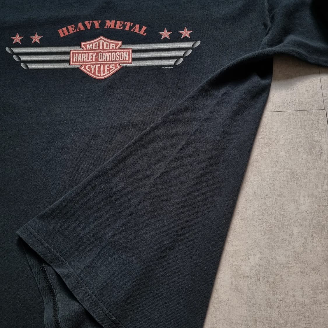 00s USA 할리데이비슨 헤비메탈 롱슬리브 L sz 상품이미지3