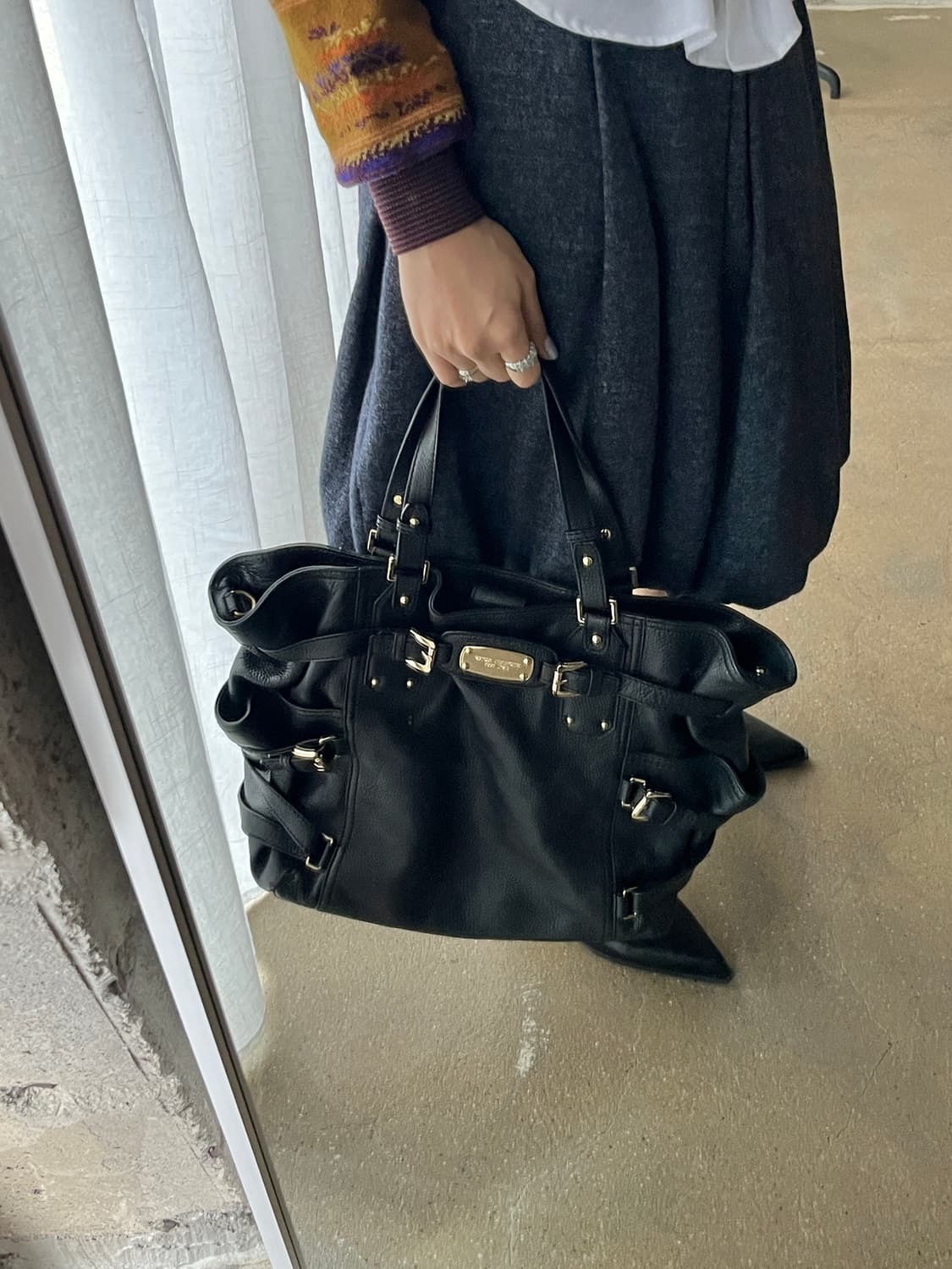 Rene 르네 울 벌룬 스커트 그레이 상품이미지8