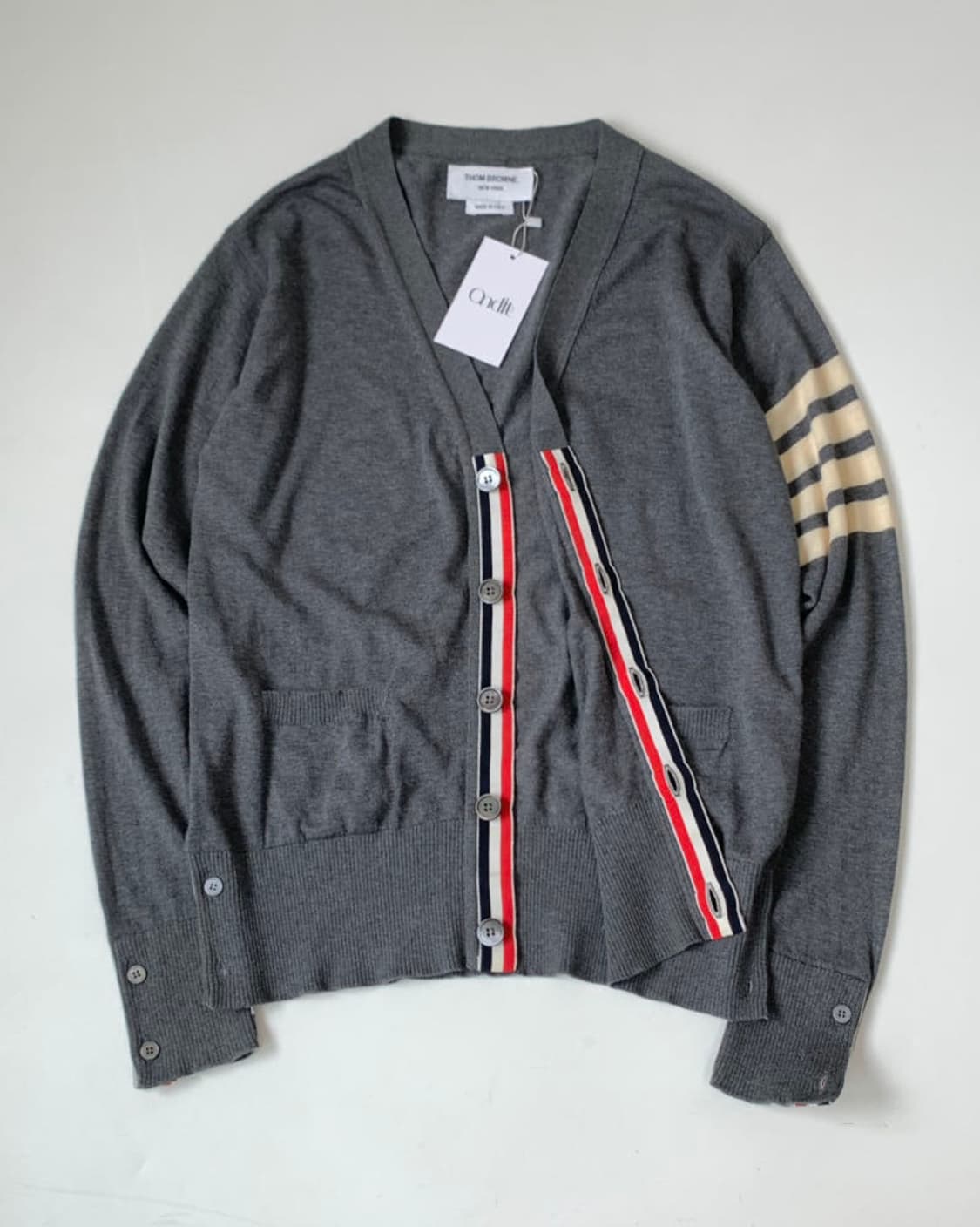 Thom Browne 톰브라운 우먼 브이넥 가디건 상품이미지1
