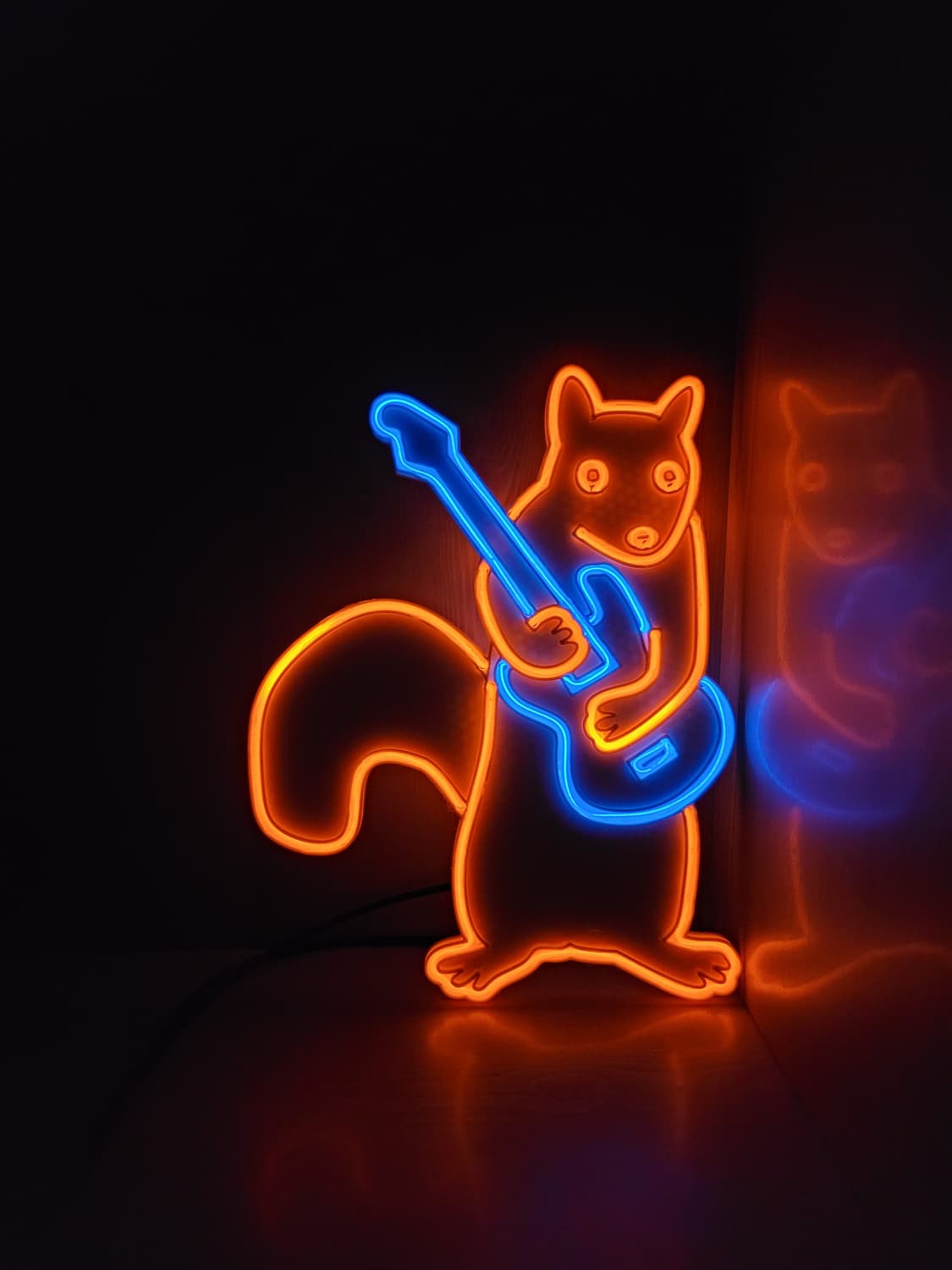 다람쥐 기타 네온사인 led 램프 조명 무드등 상품이미지4