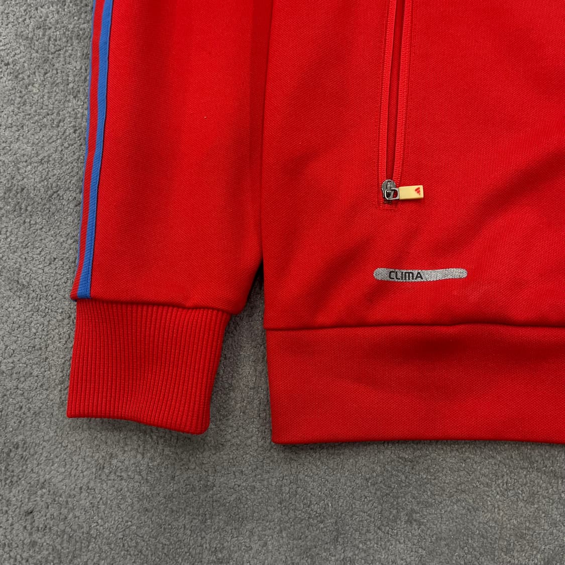 100 아디다스 빨강/파랑 삼선 트랙탑 상품이미지3