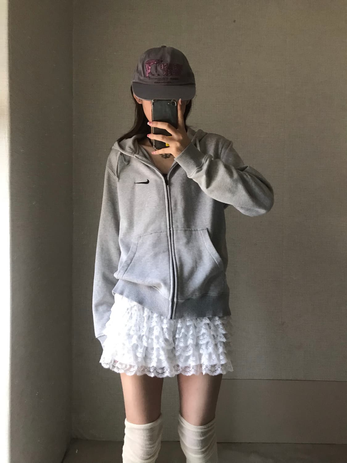 나이키 그레이 후드집업 상품이미지3