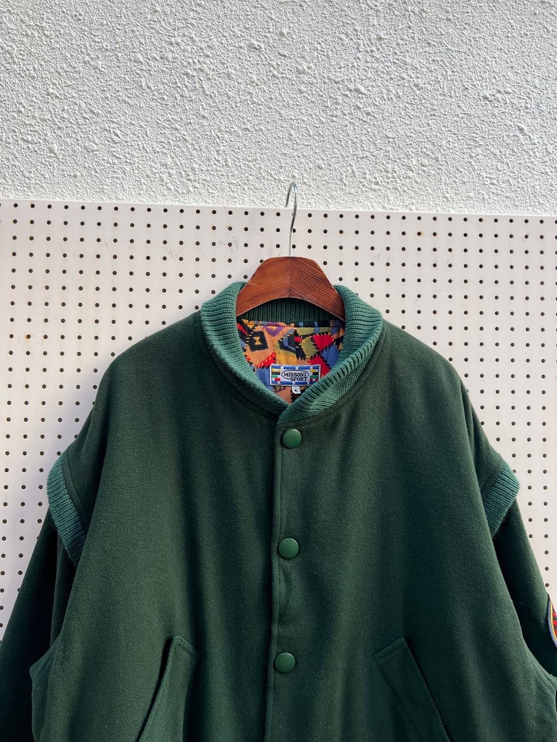 90s MISSONI SPORT WOOL BOMBER 미쏘니스포츠울봄버 상품이미지5