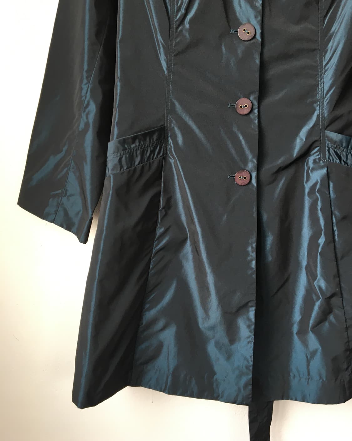 thick neck line point tied glossy jacket 상품이미지5