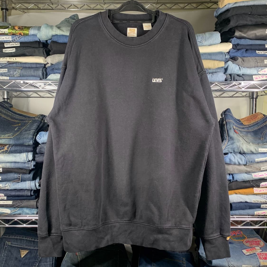 [표기 S, 실측 M] 리바이스 골드탭 맨투맨 스웻셔츠 상품이미지2