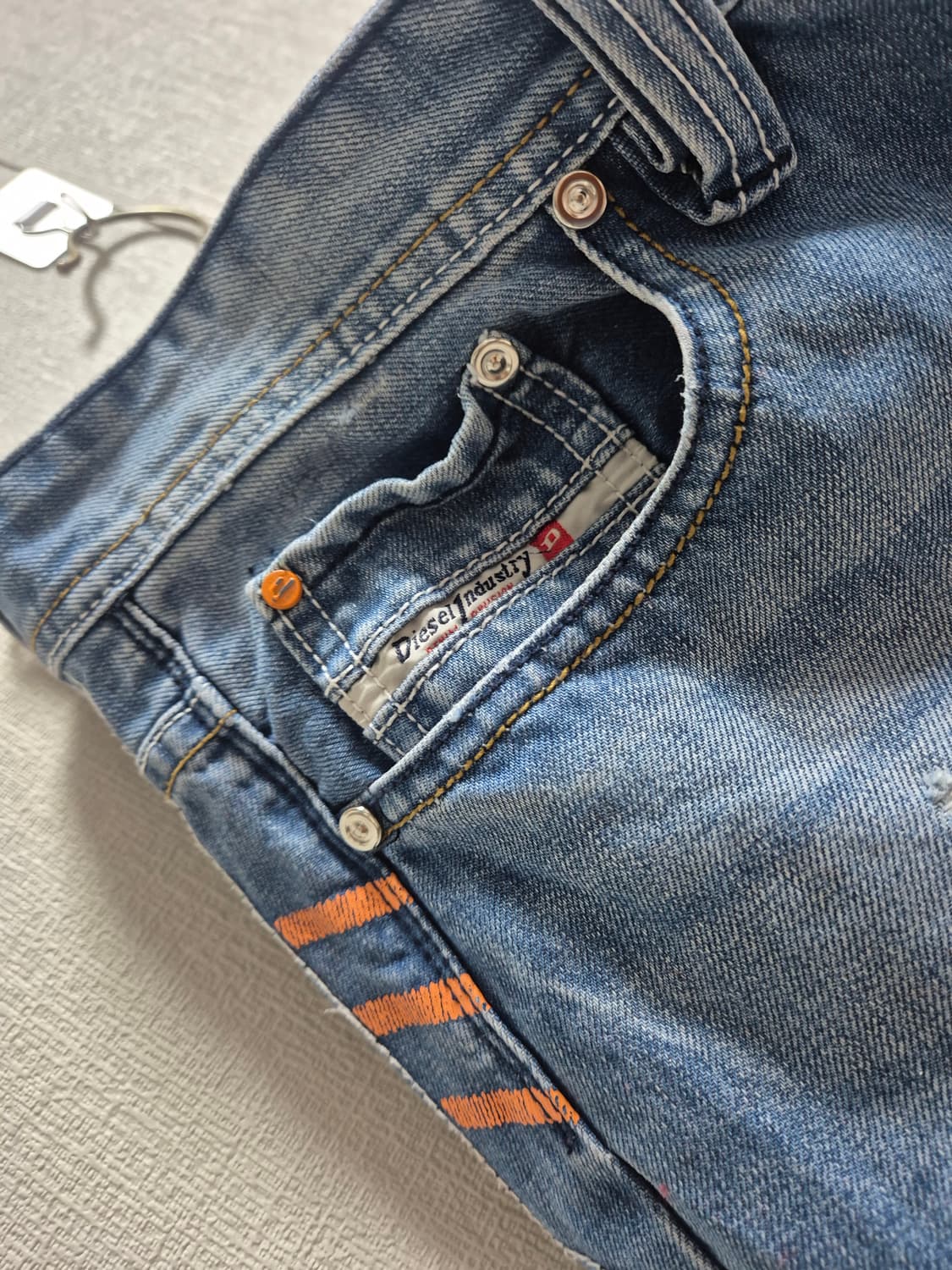 아디다스 X 디젤 스트레이트 데님 팬츠 상품이미지6