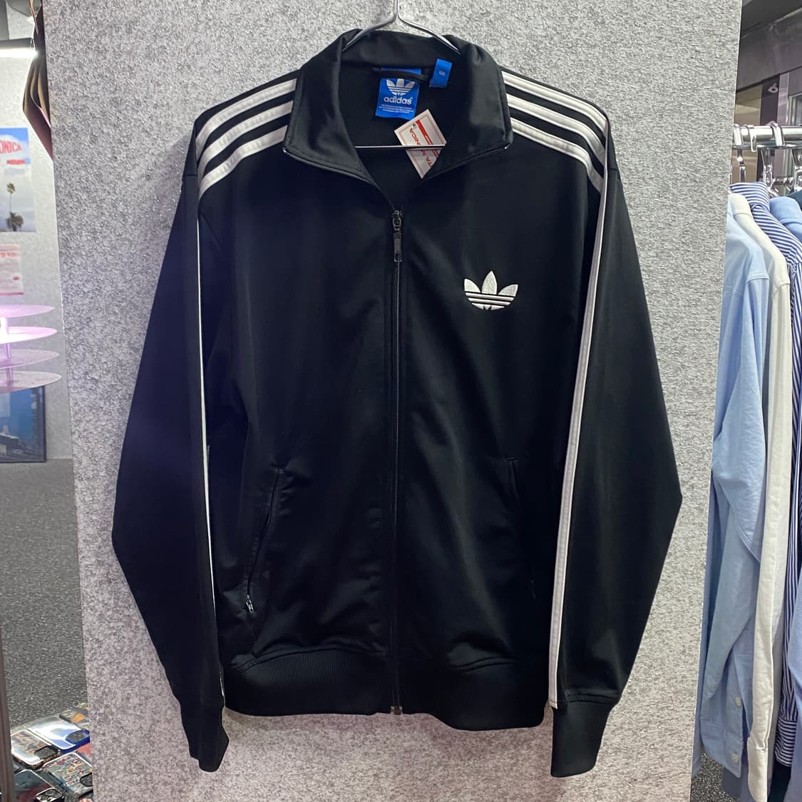 아디다스 오리지널 파이어버드 블랙 배색 트랙탑져지 B3001 상품이미지2