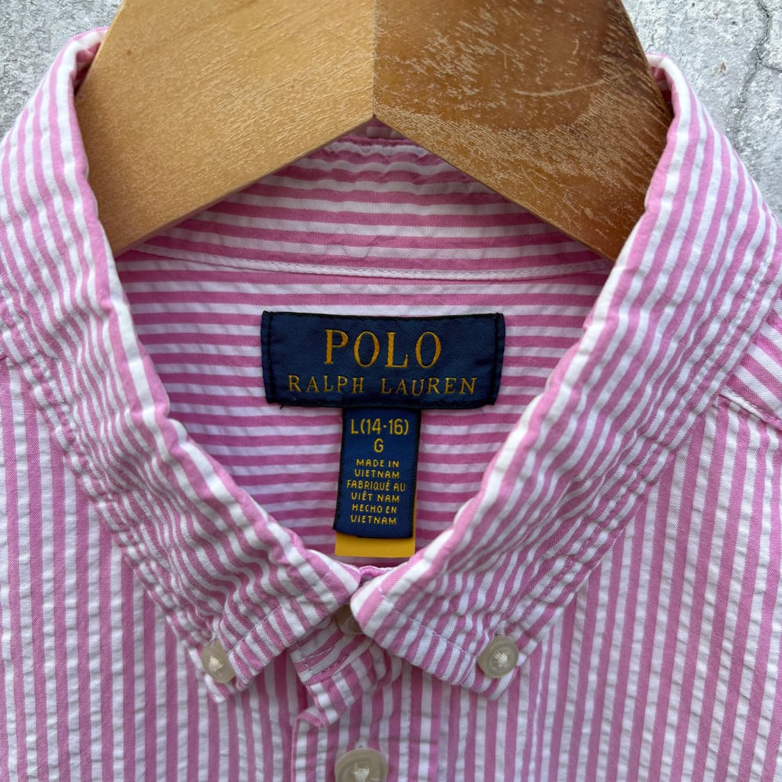 Polo 폴로 스트라이프 시어서커 반팔 셔츠 상품이미지2