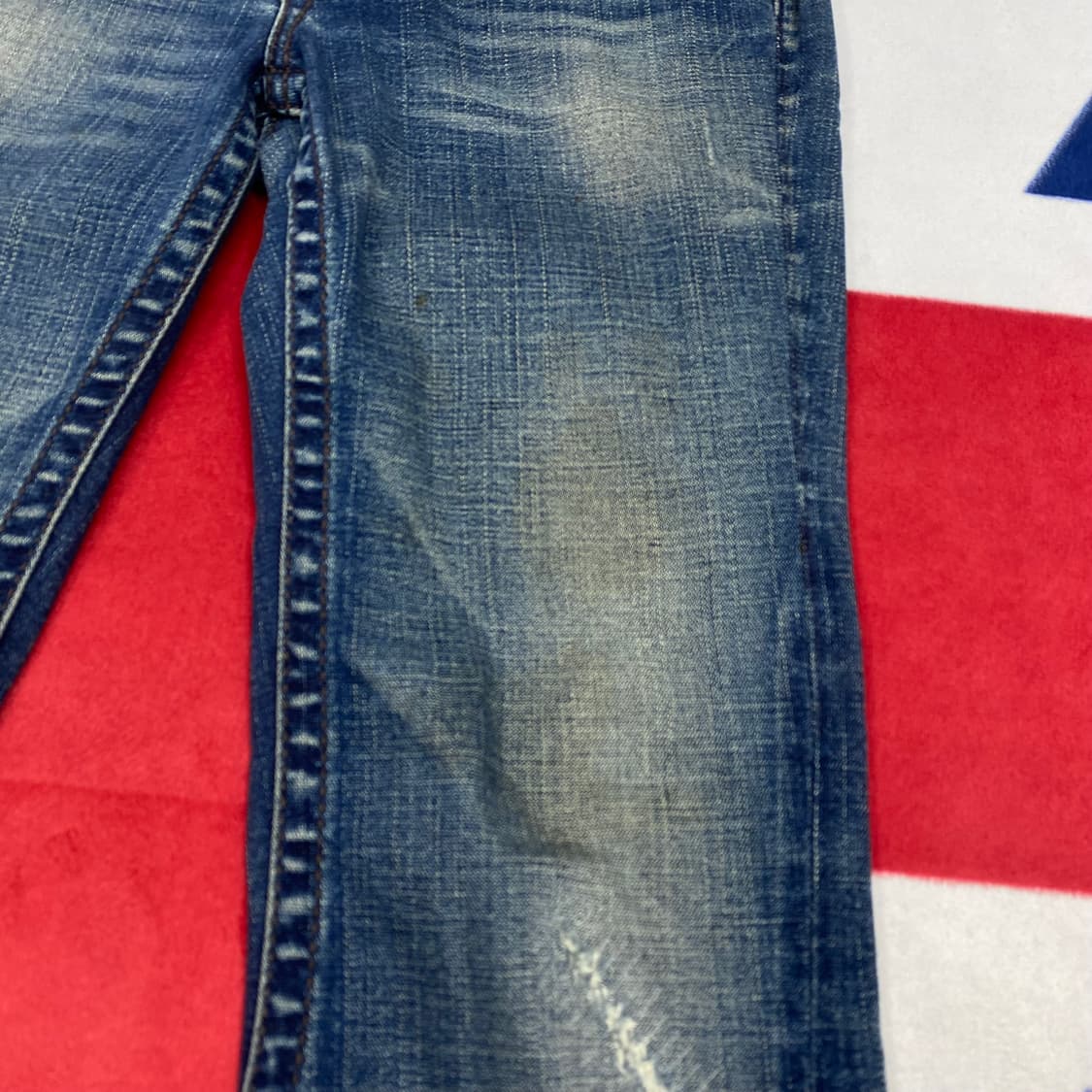 트루릴리전 레인보우조이 브라운스티치 부츠컷 데님팬츠  26 상품이미지4