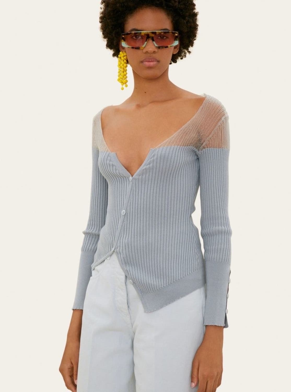 자크뮈스 jacquemus 투명 가디건 36 상품이미지3