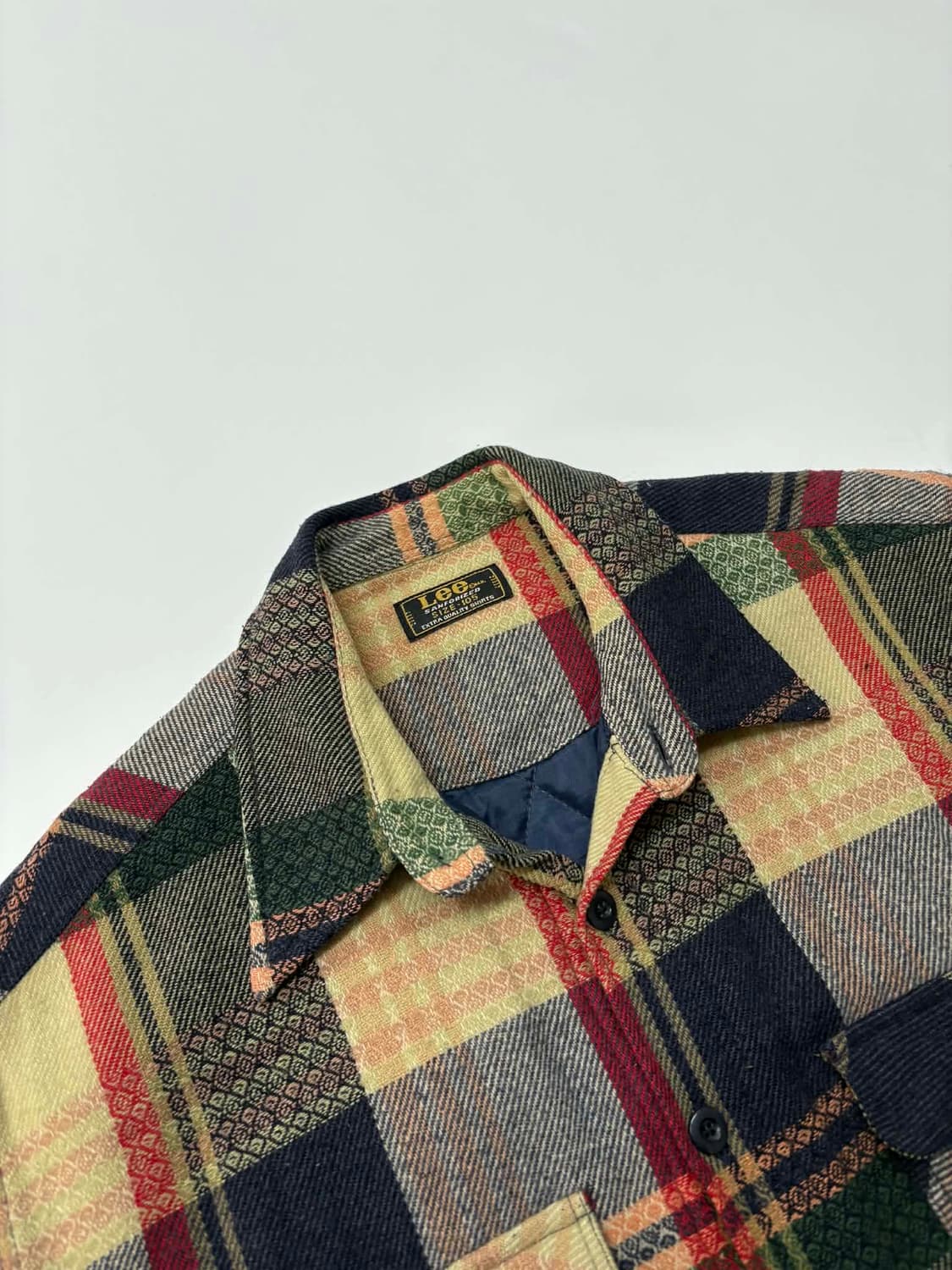 [105] 리 90s 울 패턴 누빔 셔츠 자켓 상품이미지3