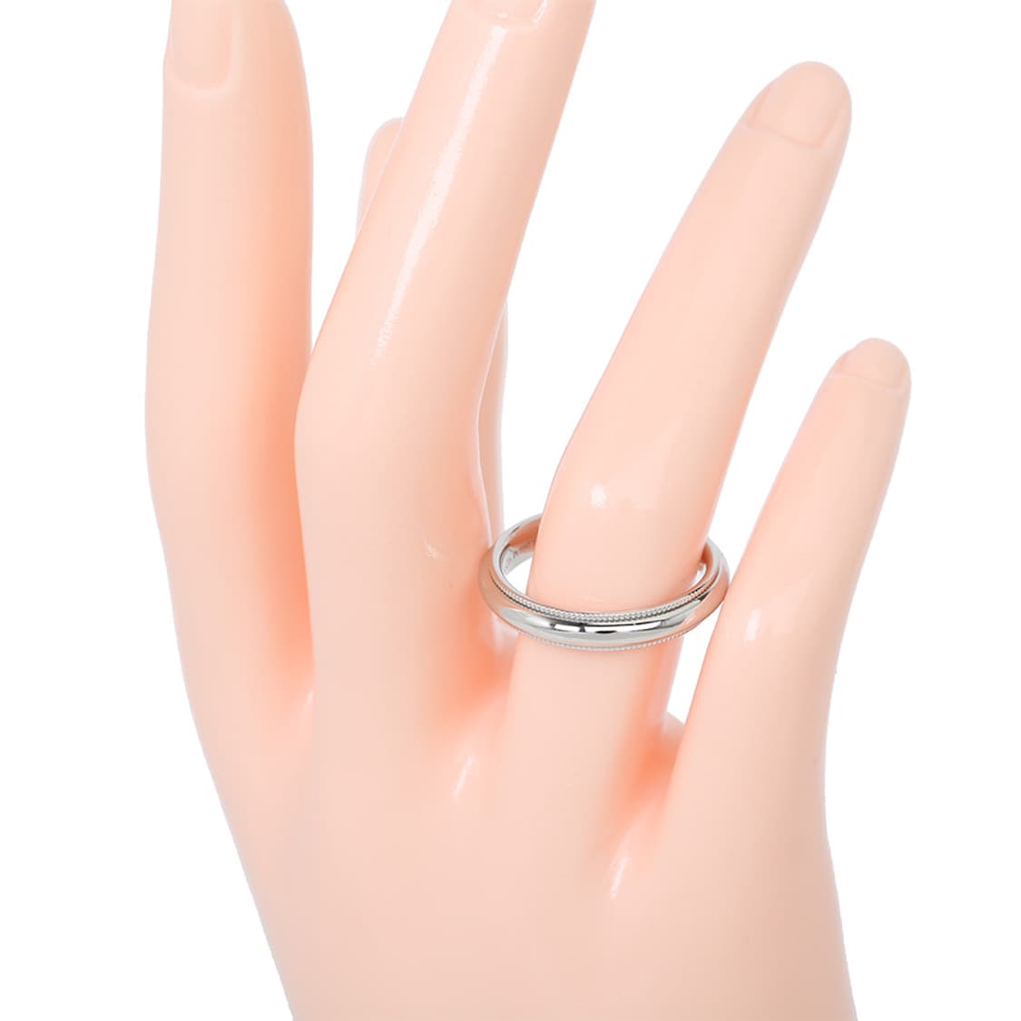 티파니 투게더 밀그레인 밴드링 4MM 플래티늄 반지 16호 상품이미지4