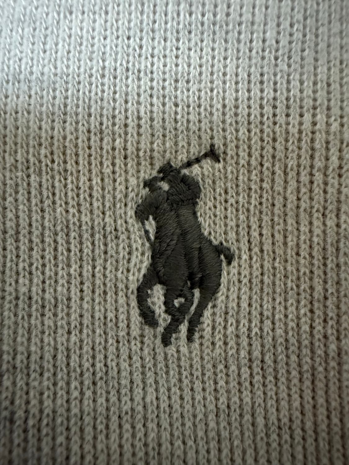 폴로 베이지 반집업 니트 S 상품이미지2