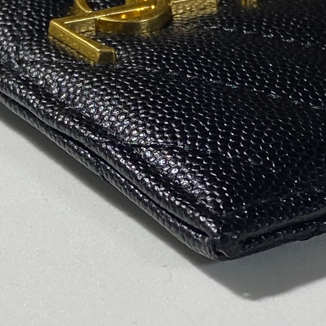 [정품]SAINT LAURENT 생로랑 마틀라세 모노그램 금장 카드지갑 상품이미지9
