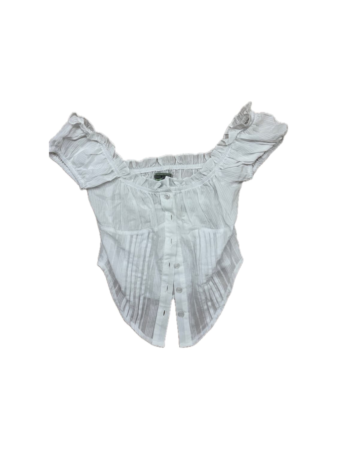 플리즈노팔로우 신디 셔츠탑 화이트 S (택 달린 새 상품) 상품이미지1