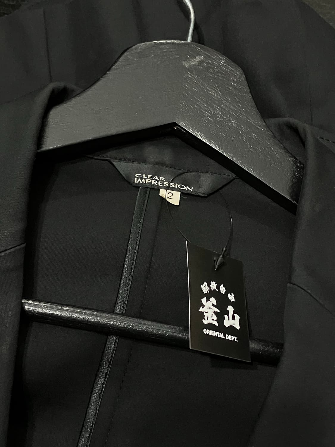 Clear impression 블랙 슬림핏 자켓 상품이미지6