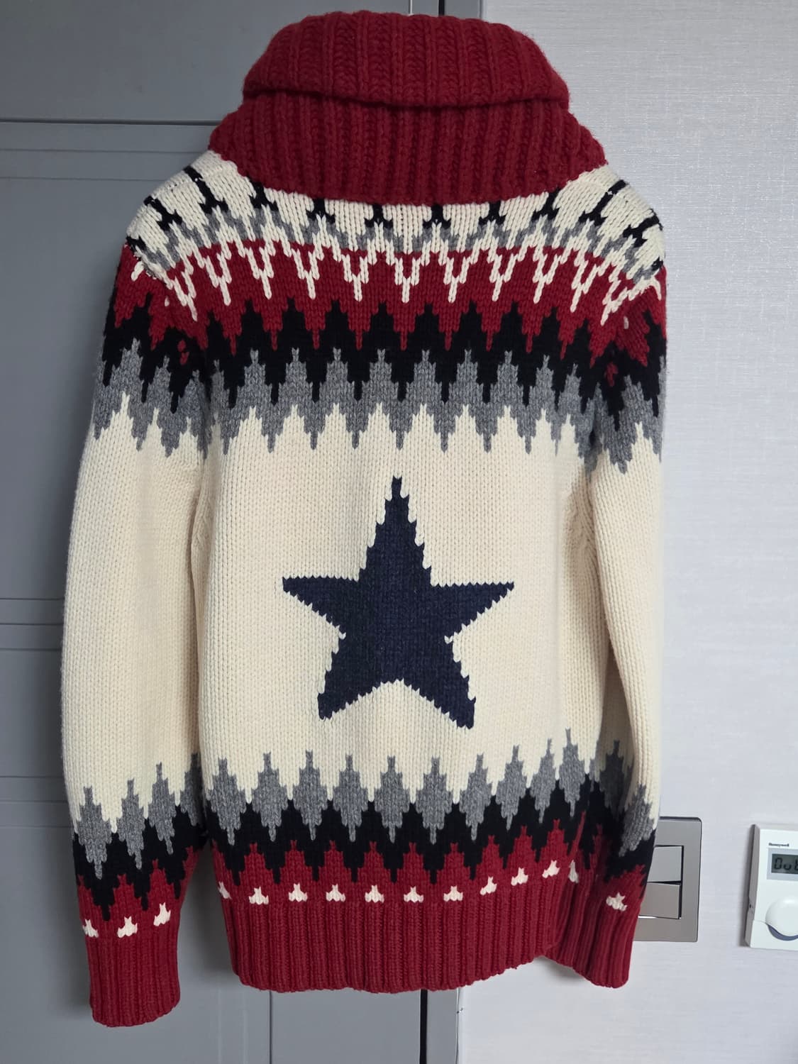 GEMMA.HUOMO 별 패턴 숄카라 니트 상품이미지3