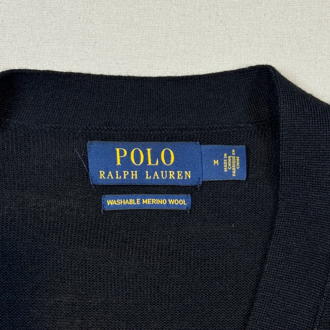 M) 폴로 랄프로렌 그레이 워셔블 메리노 울 가디건 상품이미지7