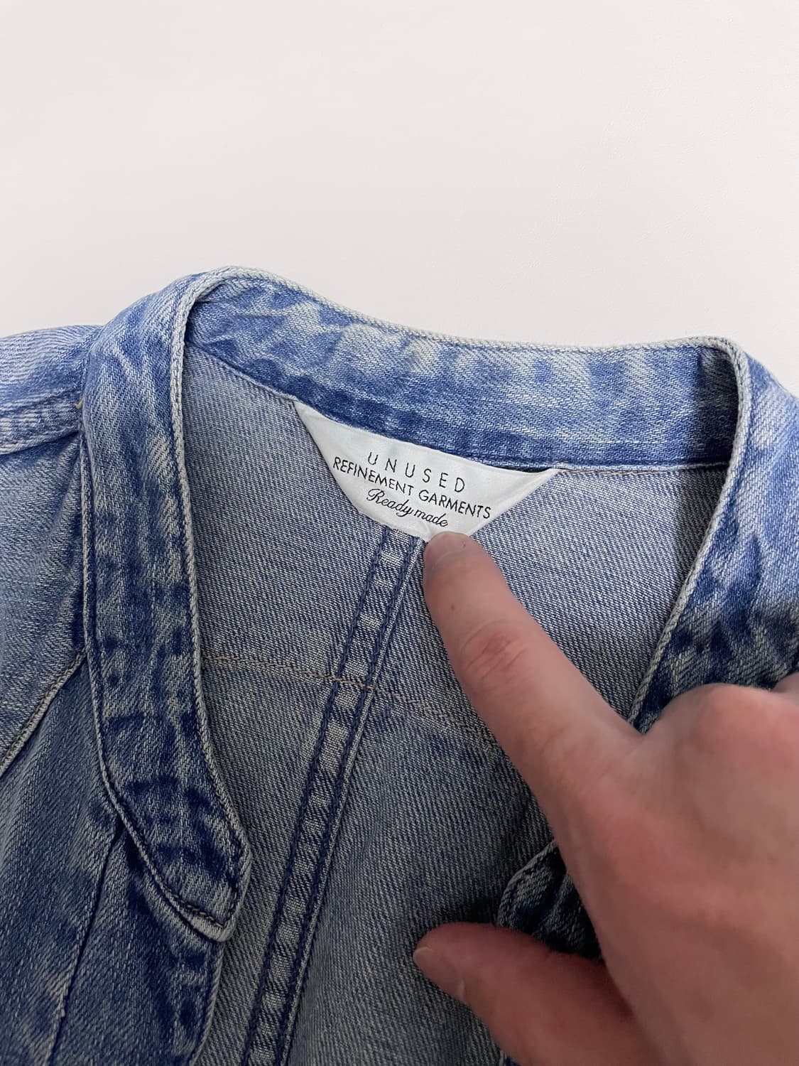 언유즈드 웨스턴 집업 데님셔츠 솔로이스트 토가 상품이미지3