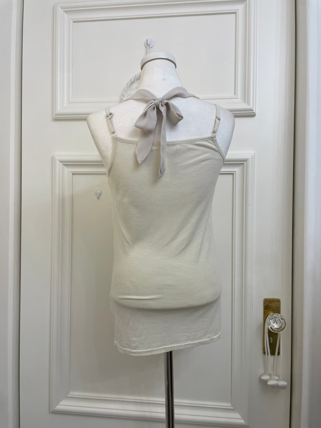 ivory one button cardigan&gray lace shir 상품이미지9