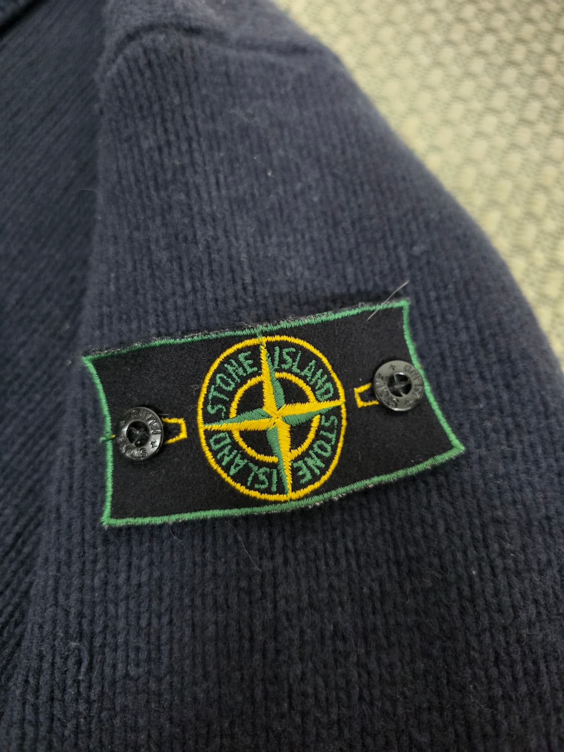 96AW 스톤 아일랜드 다크 네이비 울 가디건 상품이미지8