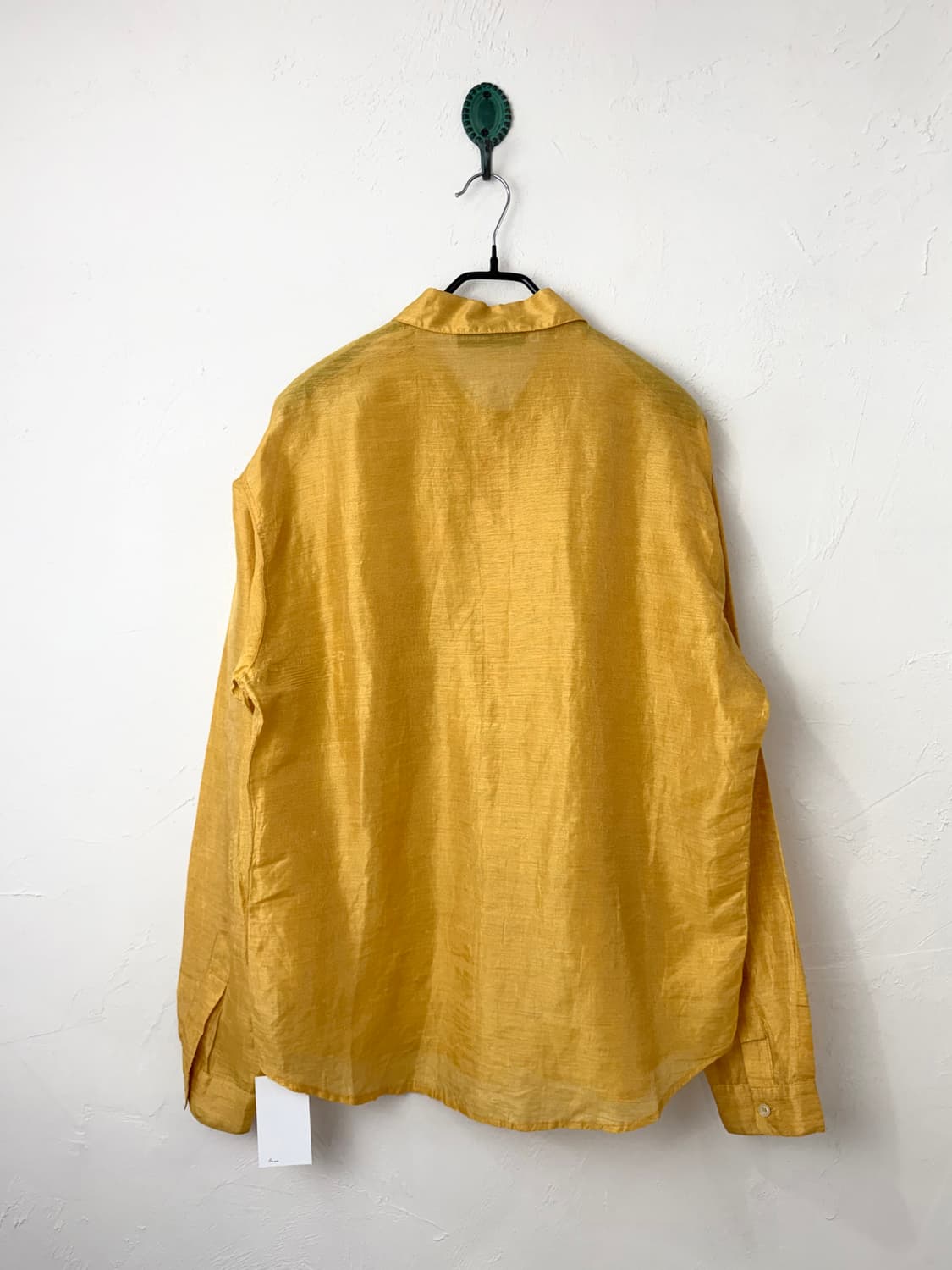 80s CALUGI E GIANNELLI 샤인 리넨 셔츠 상품이미지6