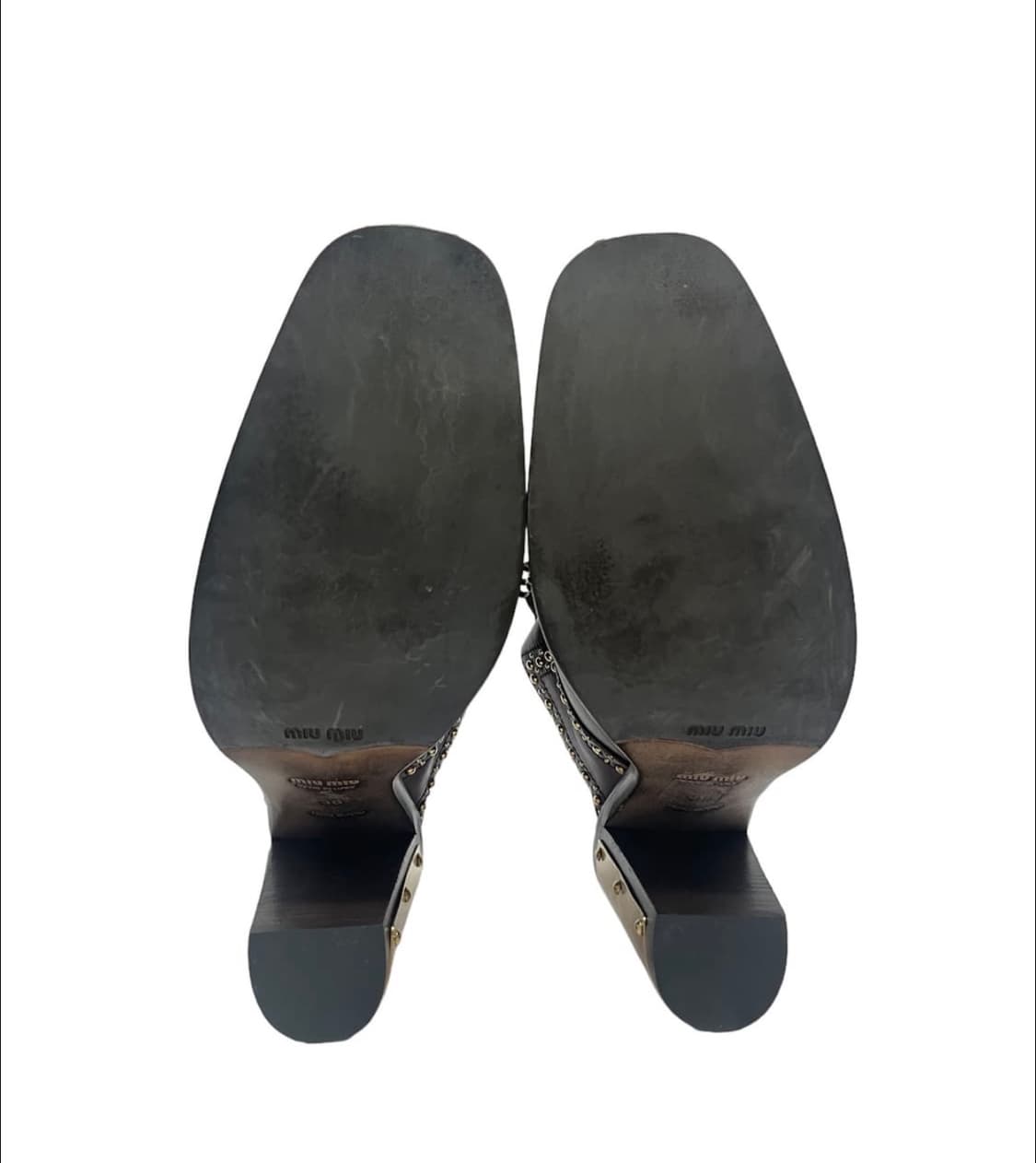 미우미우 힐 뮬 miu miu heel mules 상품이미지7