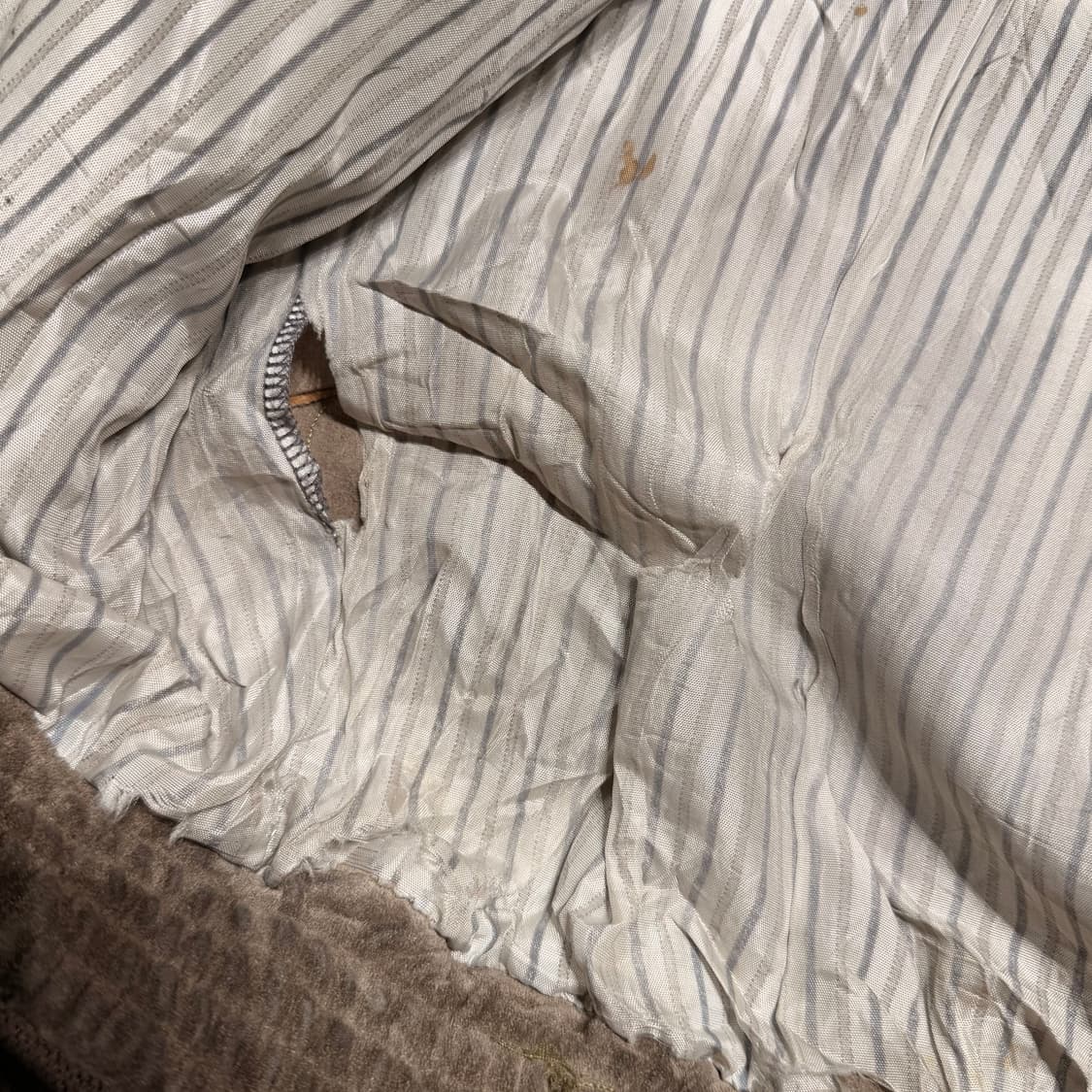 프렌치 빈티지 헤비 카우레더 누벅 A-2 자켓 XL 소가죽 상품이미지8