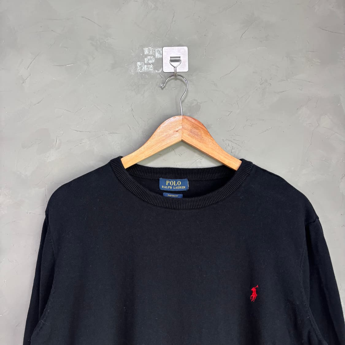 폴로 랄프로렌 라운드넥 니트 블랙 상품이미지2