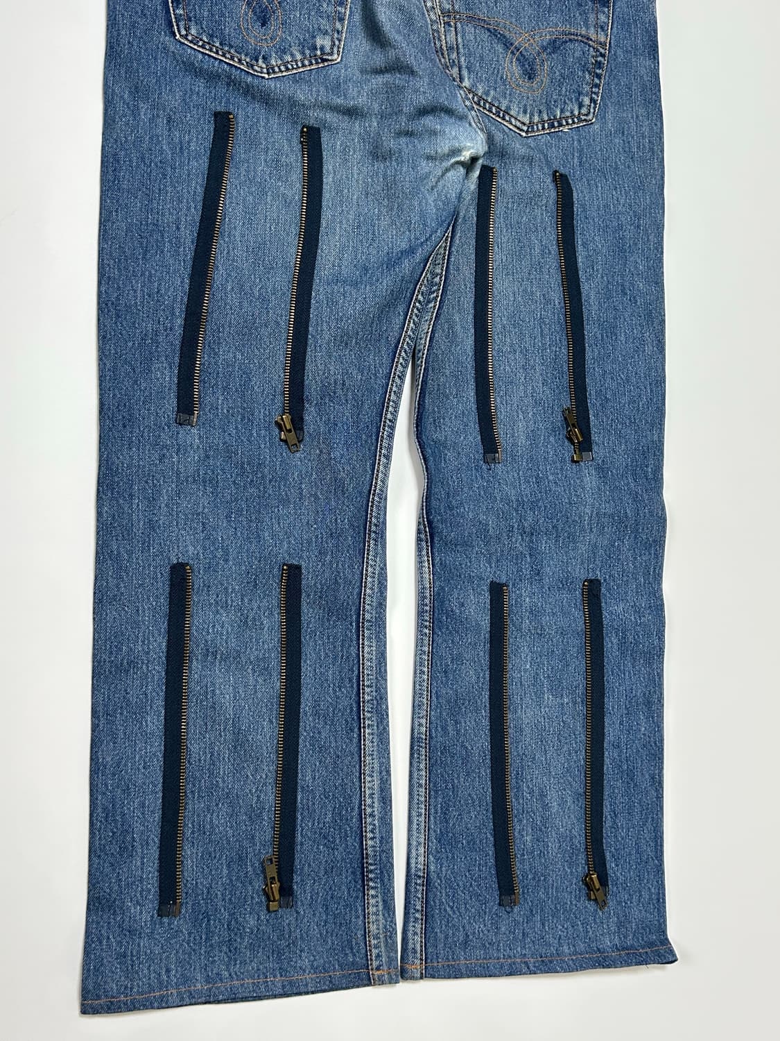 (33)리빌드 바이 니들스 백지퍼 데님팬츠 상품이미지6